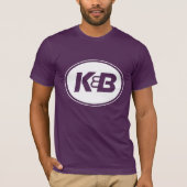 Mannen Paars T-shirt K&B (Voorkant)