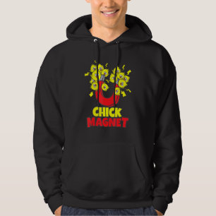 Mannen paasjongens chick magneet geel kuikens grav hoodie
