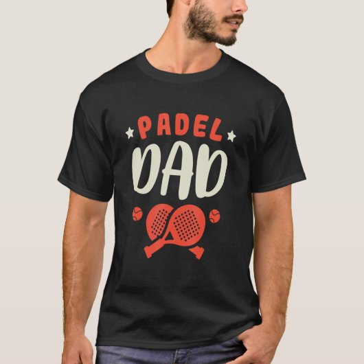 Mannen Padel Platform Tennis Paddleball Padel T-shirt (Voorkant)