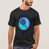 Mannen Padel Racket Tennis Balls Mannen Padel T-shirt (Voorkant)