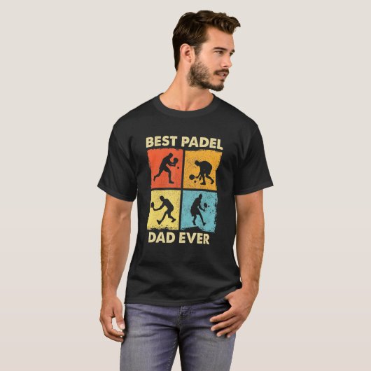 Mannen Padel Speler Padel-Tennis Sport 1 T-shirt (Voorkant volledig)