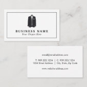 Mannen-pak, Mode-ontwerper Visitekaartje (Voorkant / Achterkant)