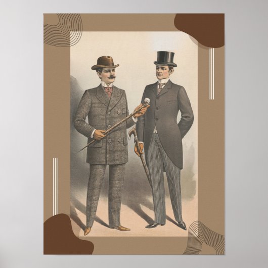 Mannen pakken poster (Voorkant)