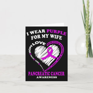 Mannen pancreaskanker - ik Draag Paars voor mijn v Kaart