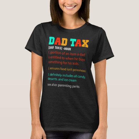 Mannen Pap Belasting Pap Belasting Definitie Vader T-shirt (Voorkant)