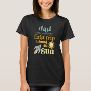 Mannen pap buitenruimte 1e verjaardag eerste reis  t-shirt