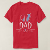 Mannen pap Bunny Rabbit Face Family Group Paasvet T-shirt (Design voorkant)