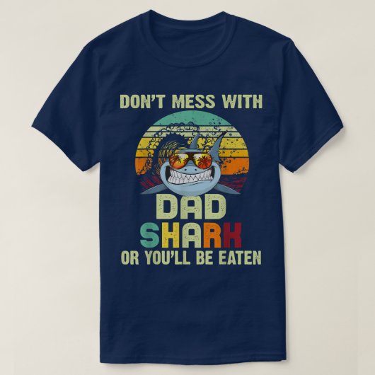 Mannen pap cadeau van dochter Dont mess met pap sh T-shirt (Design voorkant)