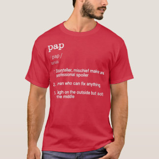 Mannen Pap Definition Funny Grandpa Grandfather No T-shirt