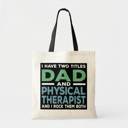 Mannen pap en fysiotherapie bij fysiotherapie tote bag (Voorkant)