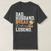 Mannen pap en hapband brood lezen legende brood ba t-shirt (Design voorkant)