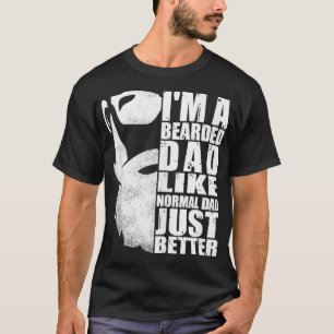 Mannen pap Funny Unique Beard Mannen Vader Day T-shirt