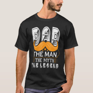 Mannen Pap Het Man De mythe De legende baarde Pap T-shirt