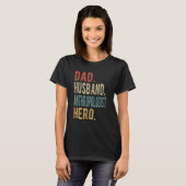Mannen pap Husband Antropoloog Hero T-shirt (Voorkant volledig)