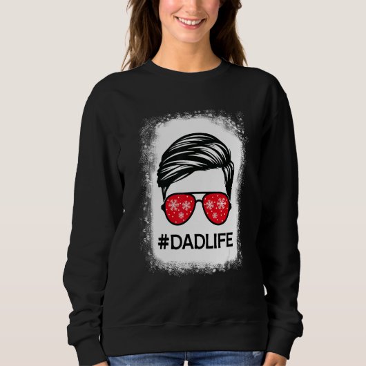 Mannen pap kerstvader Life Snowflakes Print S Trui (Voorkant)