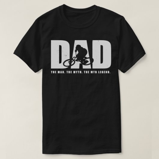 Mannen pap Mountain Bike T-shirt (Design voorkant)
