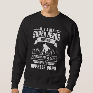 Mannen Pap Super Heroes Humor Vaderdag Trui