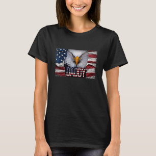 Mannen papa adelaar papa Amerikaanse kale adelaar T-shirt