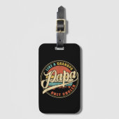 Mannen PAPA als een opa ALLEEN COOLER Funny Pap Bagagelabel (Voorkant (verticaal))