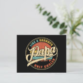 Mannen PAPA als een opa ALLEEN COOLER Funny Pap Briefkaart (Staand voorkant)