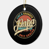 Mannen PAPA als een opa ALLEEN COOLER Funny Pap Keramisch Ornament (Links)