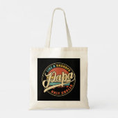 Mannen PAPA als een opa ALLEEN COOLER Funny Pap Tote Bag (Achterkant)
