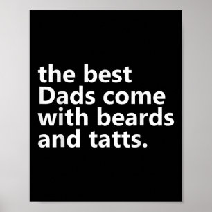 Mannen papa baard en tatoeages Mannen Tattoos _ Ta Poster