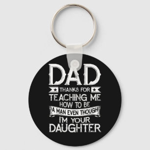 Mannen papa bedankt dat je me hebt geleerd hoe ik  sleutelhanger