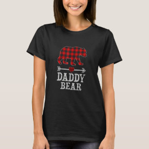 Mannen papa Beer Cute Baby Papa Papa Papa Vaderdag T-shirt