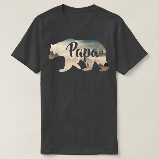 Mannen Papa-Beer & ForestFantastisch T-shirt781 T-shirt (Design voorkant)
