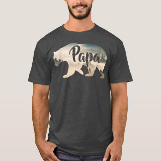 Mannen Papa-Beer & ForestFantastisch T-shirt781 T-shirt