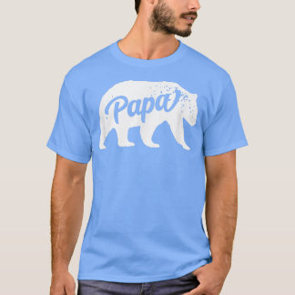 Mannen Papa Beer met een laag afzienbaar sterk gel T-shirt