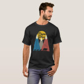 Mannen Papa Beer Shirt Drie kubussen | Triplet Dad (Voorkant volledig)