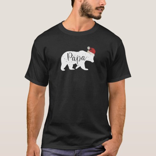 Mannen Papa Beer Shirt kerstcadeau Grafisch T-shir (Voorkant)