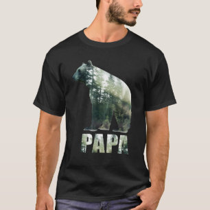 Mannen Papa Beer Surrealistisch Geweldige Papa Vad T-shirt