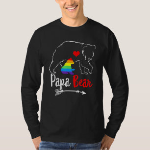Mannen papa Beer trots papa pappa bondgenoot lgbtq T-shirt