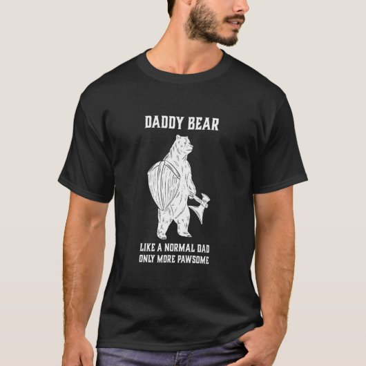 Mannen papa Beer vaders dag viking papa grappen va T-shirt (Voorkant)