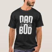 Mannen papa bod spier papa grappen vader papa bod t-shirt (Voorkant)