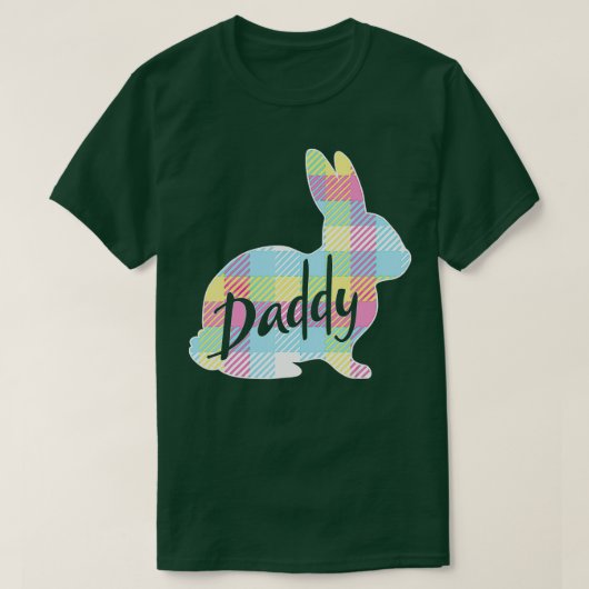 Mannen papa Bunny Rabbit Pastel Pset Vader Fa T-shirt (Design voorkant)