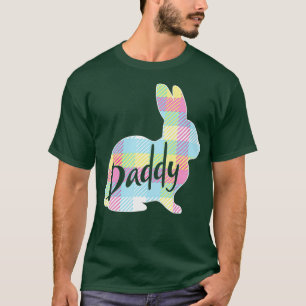 Mannen papa Bunny Rabbit Pastel Pset Vader Fa T-shirt