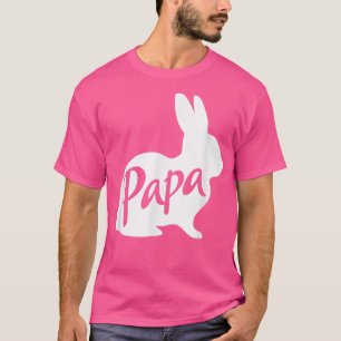 Mannen Papa Bunny Rabbit vader papa Opa T-shirt