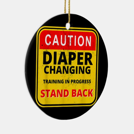 Mannen Papa Diaper Kit New Dad Survival Baby Keramisch Ornament (Rechts)