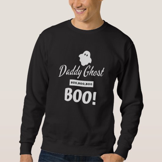 Mannen papa Ghost Halloween Trui (Voorkant)