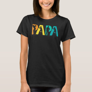 Mannen papa golf voor vader opa- spelen gol t-shirt