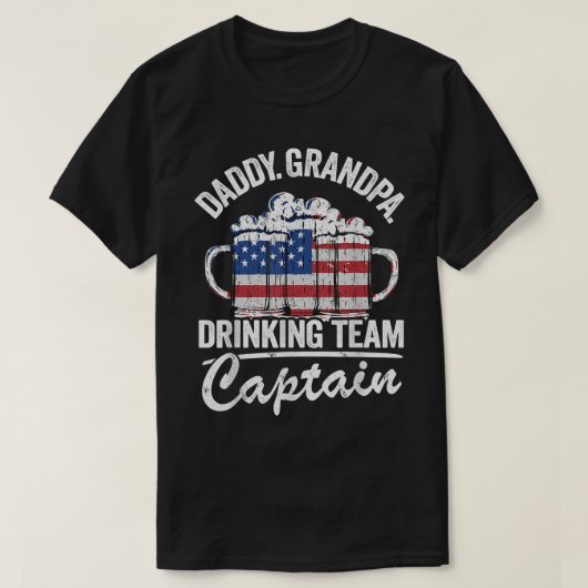 Mannen papa Grandpa Verenigde Staten Drink Team Ka T-shirt (Design voorkant)