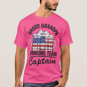 Mannen papa Grandpa Verenigde Staten Drink Team Ka T-shirt