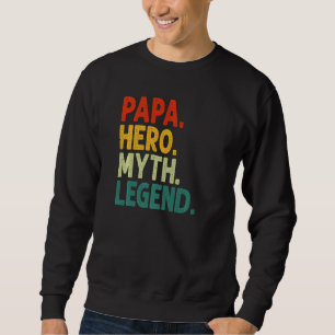 Mannen Papa Hero Myth Legend Retro  vader Trui