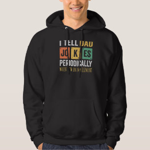 Mannen papa Ik vertel papa grappen periodiek papa Hoodie