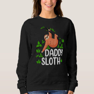 Mannen papa luiaard Vaderdag luie papa matching f Trui
