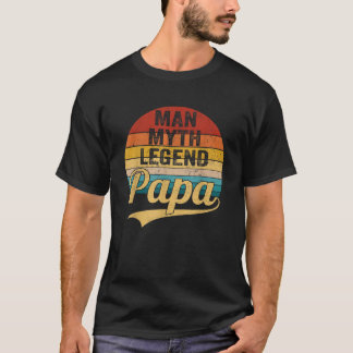 Mannen Papa Man Myth Legend Papa Gifts T-shirt